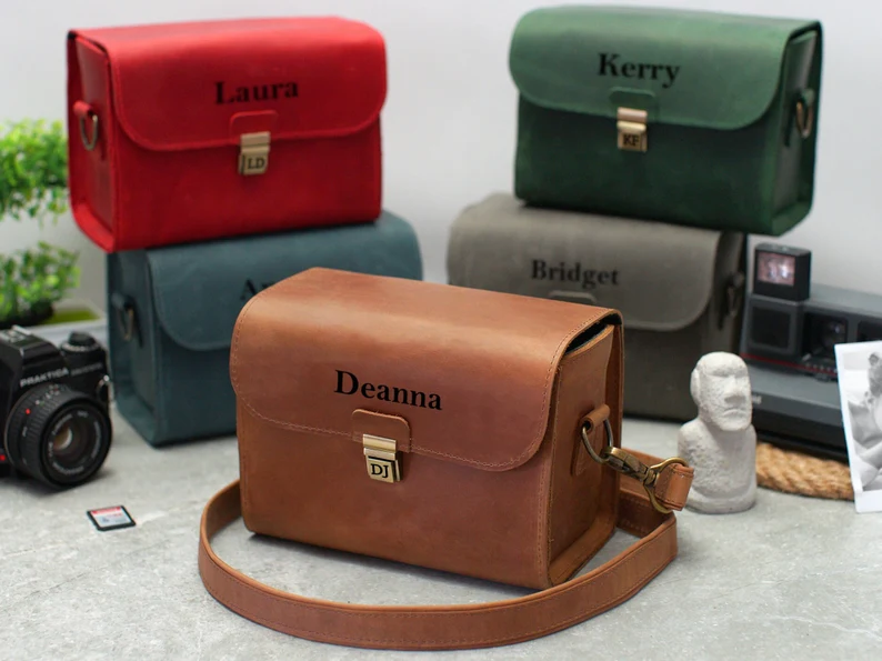 Leather Camera Shoulder Bag